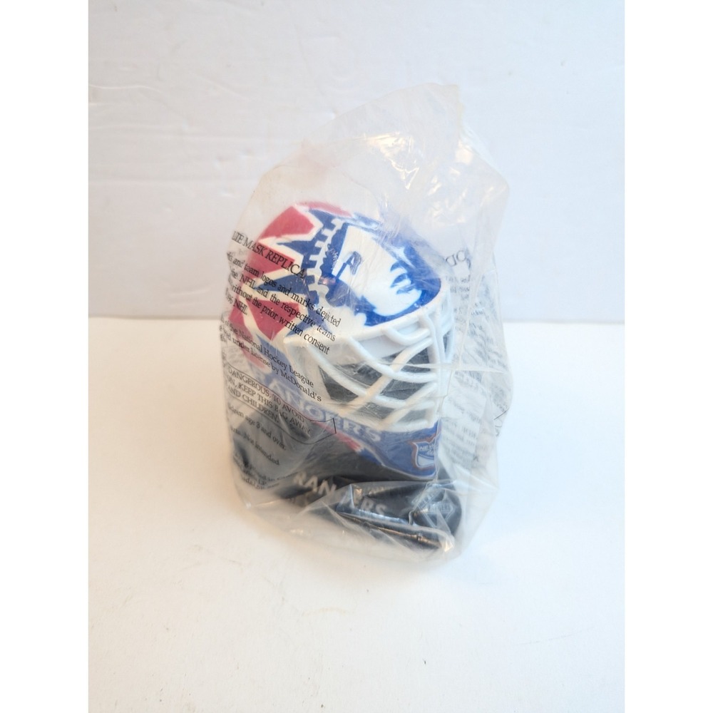 1996 McDonald's Mini NHL Goalie Mask Replica Mike Richards New York Sealed